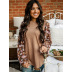 women s floral round neck knitted long-sleeved T-shirt nihaostyles clothing wholesale NSHYG72672