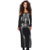 women s Halloween costume skull print long-sleeved dress nihaostyles clothing wholesale NSHYG72676