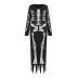 Halloween skull bones dress up long-sleeved dress nihaostyles clothing wholesale NSHYG72678