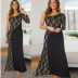  women s splicing evening lace dress nihaostyles clothing wholesale NSHYG72686