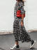 printed leopard print V-neck swing long-sleeved long dress Nihaostyles wholesale clothing vendor NSMS72698