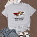 women s Cartoon flying animal English print short-sleeved T-shirt nihaostyles clothing wholesale NSYAY73760