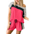 women s stitching short-sleeves pajamas suit nihaostyles clothing wholesale NSMDS76844