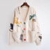 women s hand-embroidered loose knit cardigan nihaostyles clothing wholesale NSBY76848