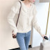 women s lantern sleeve lace hollow short knitted cardigan nihaostyles clothing wholesale NSBY76850