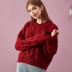 half high neck twist short pullover sweater nihaostyles clothing wholesale NSBY76864