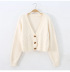 women s Ultra-short thin plastic flower single-breasted knitted cardigan nihaostyles clothing wholesale NSBY76868