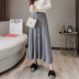 women s High-waist knitted mid-length pleated skirt nihaostyles clothing wholesale NSBY76869