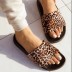 women s flat-bottomed leopard print slippers nihaostyles clothing wholesale NSCRX76880