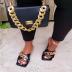 women s metal chain slippers nihaostyles clothing wholesale NSCRX76884