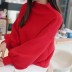 women s half high neck loose lantern sleeve pullover sweater nihaostyles clothing wholesale NSBY76911