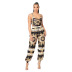 women s slimming printing vest and trousers two-piece nihaostyles wholesale clothing NSCN78186