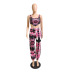women s slimming printing vest and trousers two-piece nihaostyles wholesale clothing NSCN78186