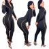 women s solid color splicing sports tights jumpsuits nihaostyles wholesale clothing NSCN78189