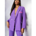 Chaqueta de traje de gran tamaño de color sólido para mujer nihaostyles ropa al por mayor NSNXX78195