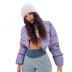 women s Slim Short Down Jacket nihaostyles clothing wholesale NSFR78236