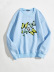 women s butterfly group pattern printing round neck sweatshirt nihaostyles clothing wholesale NSGMX78255