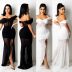 women s one-shoulder mesh pure color dress nihaostyles wholesale clothing NSOSD78364