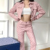 women s cropped plaid suit jacket and trousers nihaostyles clothing wholesale NSXPF78385