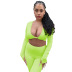 women s solid color long-sleeved short top set nihaostyles wholesale clothing NSOSD78421