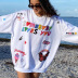 women s round neck long-sleeved loose letter printing long sweatshirt nihaostyles clothing wholesale NSXPF78426
