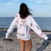 women s round neck long-sleeved loose letter printing long sweatshirt nihaostyles clothing wholesale NSXPF78426