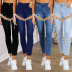 women s casual hole bandage jeans nihaostyles wholesale clothing NSWL78428
