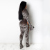 women s leopard print hollow jumpsuit nihaostyles wholesale clothing NSOSD78473
