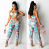 women s sexy tight-fitting printed trousers two-piece nihaostyles wholesale clothing NSOSD78478