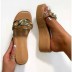women s thick-soled waterproof high heel one-word slippers nihaostyles wholesale clothing NSHYR78496
