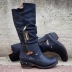 Thick Heel High Tube Plus Size Knight Boots NSHYR78502