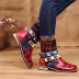 women s large size printed Bohemia low-tube Martin boots nihaostyles wholesale clothing NSHYR78503