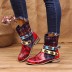 women s large size printed Bohemia low-tube Martin boots nihaostyles wholesale clothing NSHYR78503