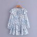 Women s V-neck Ruffled Dress nihaostyles wholesale clothing NSAM78509