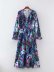 women s V-neck printed dress nihaostyles wholesale clothing NSAM78511