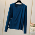 women s off-the-shoulder long-sleeved knitted top nihaostyles wholesale clothing NSYID79358