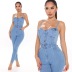 women s tight-fitting denim jumpsuit nihaostyles wholesale clothing NSXPF78548