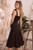 Solid Color Slit Dress NSXPF78551