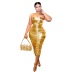 women s ice silk tight-fitting hip dress nihaostyles wholesale clothing NSXPF78560