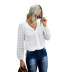 women s chiffon V-neck shirt nihaostyles wholesale clothing NSQSY78574