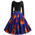 women s printing big swing dress nihaostyles wholesale halloween costumes NSSAP78576