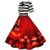 women s printing big swing dress nihaostyles wholesale halloween costumes NSSAP78589