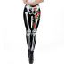 women s rose flower human skeleton digital printing leggings nihaostyles wholesale halloween costumes NSNDB78623
