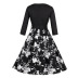women s V-neck stitching dress nihaostyles clothing wholesale NSMXN78632