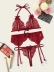 Lace Underwear Garter Belt Bikini Three-Piece Set NSFQQ78679