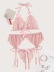 Lace Underwear Garter Belt Bikini Three-Piece Set NSFQQ78679
