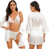 women s bathrobe pajamas four-piece set nihaostyles wholesale clothing NSFQQ78688