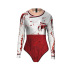 women s Halloween female chef clothes printed long-sleeved swimsuit nihaostyles wholesale halloween costumes NSNDB78721