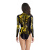 3d digital printing long-sleeved zipper one-piece swimsuit nihaostyles wholesale halloween costumes NSNDB78724