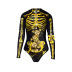 3d digital printing long-sleeved zipper one-piece swimsuit nihaostyles wholesale halloween costumes NSNDB78724